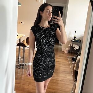 Dex Black and White Dress